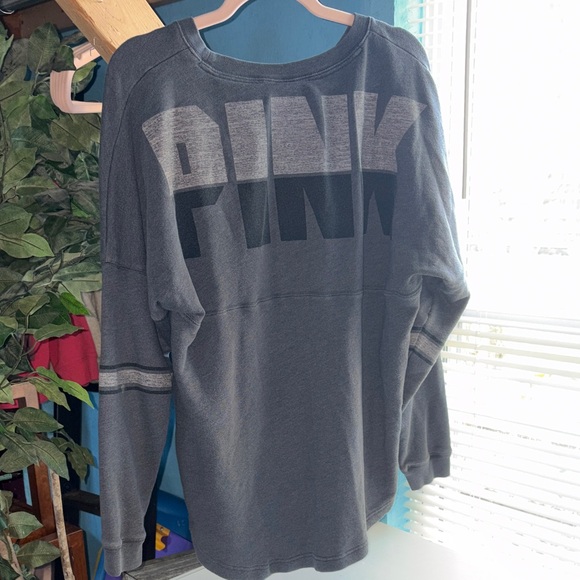 Victoria's Secret Dark Gray Sweatshirt with Dog Emblem - Picture 5 of 5